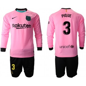 Tenue FC Barcelone Pique 3 Enfant Troisieme 2020-2021 Maillot de Foot ML